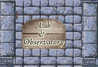 a sign that says observatory and lab
